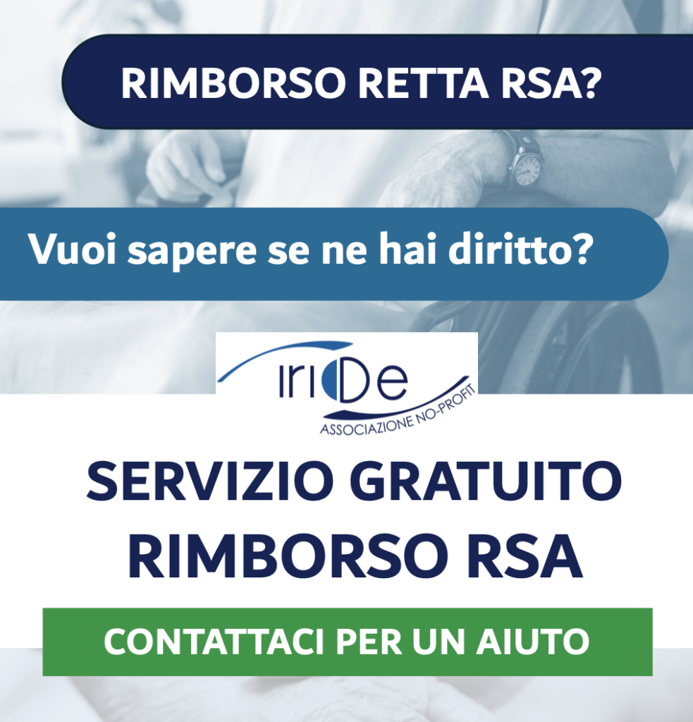 Rimborso quota sociale retta RSA